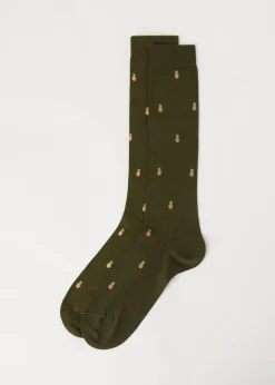 Calcetines Largos Estampado Integral de Hombre