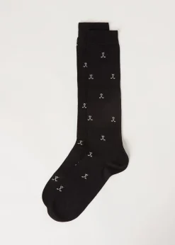 Calcetines Largos Estampado Integral de Hombre