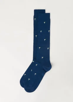 Calcetines Largos Estampado Integral de Hombre