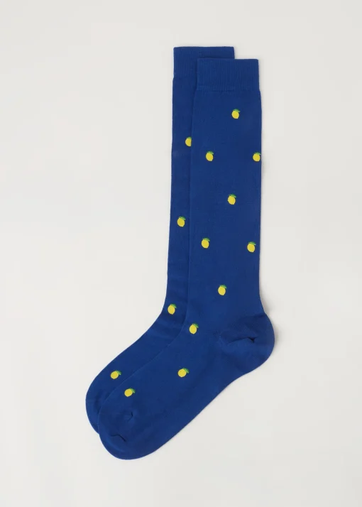Calcetines Largos Estampado Integral de Hombre