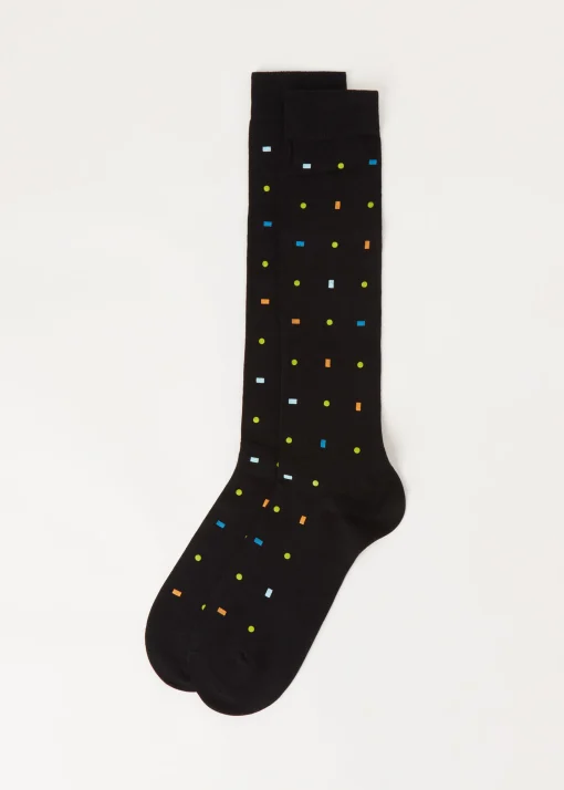 Calcetines Largos Estampado Integral de Hombre