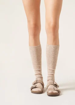 Calcetines Largos Lana Espiga