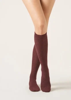 Calcetines Largos Lana Espiga