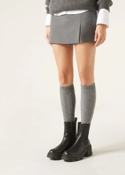 Calcetines Largos Lana Espiga