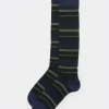 Calcetines Largos Rayas Hombre