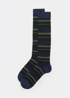 Calcetines Largos Rayas Hombre