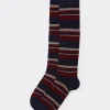 Calcetines Largos Rayas Hombre