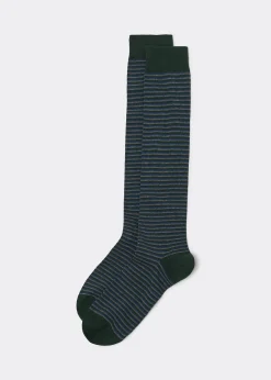Calcetines Largos Rayas Hombre
