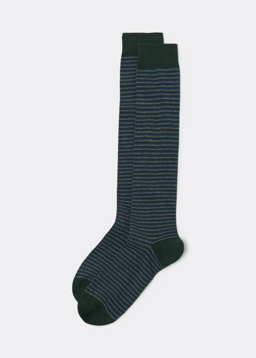 Calcetines Largos Rayas Hombre
