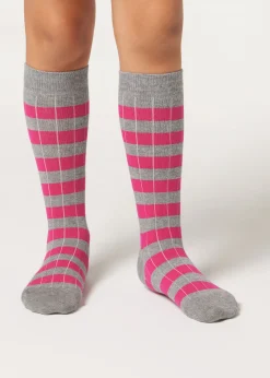 Calcetines Largos Rayas Niños