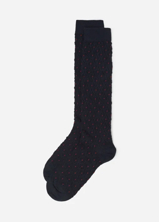 Calcetines Largos Rombos Hombre