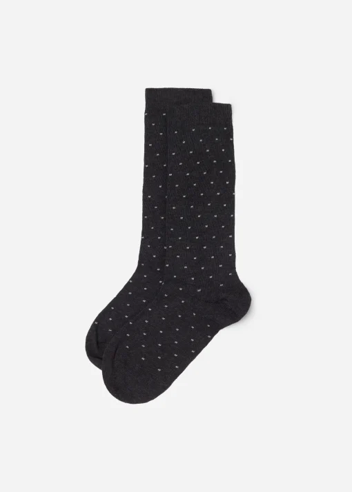 Calcetines Largos Topos Purpurina Niños