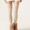 Calcetines Por Encima De La Rodilla Lana Espiga