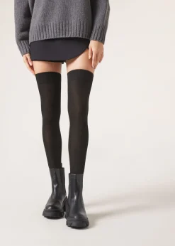 Calcetines Por Encima De La Rodilla Con Cashmere Fino