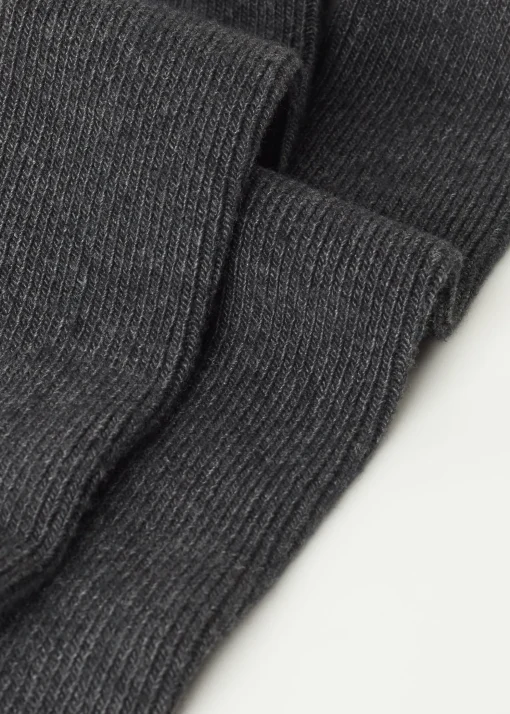 Calcetines Por Encima De La Rodilla Cashmere Con Canalé