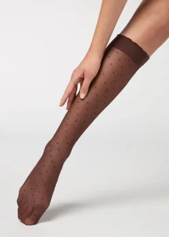 Calcetín Ejecutivo Media Estampado Por La Rodilla