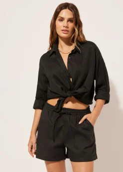Camisa Corta de Lino
