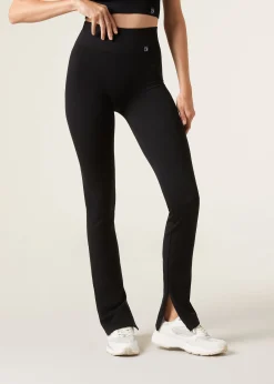 Legging Flare Deportivo Con Abertura Inferior