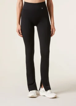 Legging Flare Deportivo Con Abertura Inferior