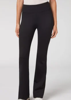 Legging Flare Efecto Tacto Neopreno