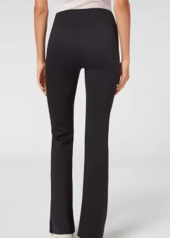 Legging Flare Efecto Tacto Neopreno