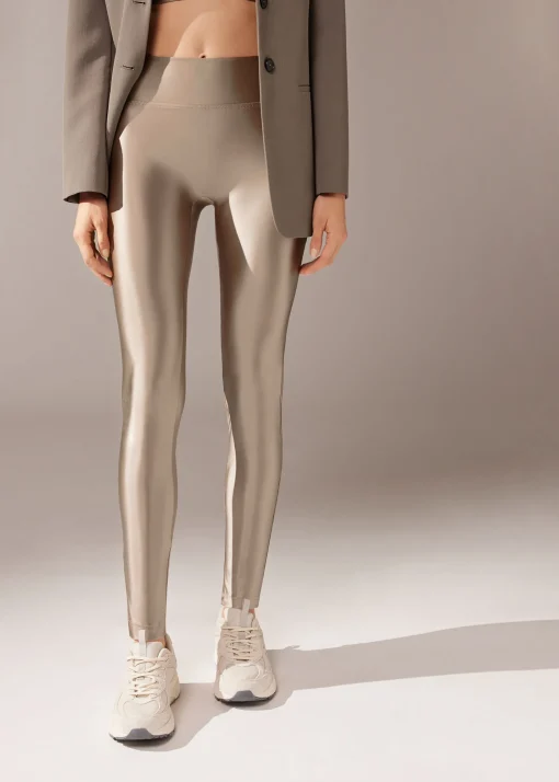 Legging  Tejido Súper Brillante