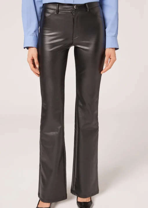 Leggings Acampanados Térmicos Encerados
