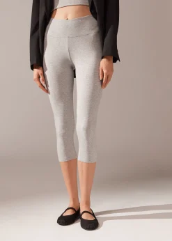 Leggings Capri De Algodón Ligero