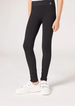 Leggings de Canalé sin Costuras de Niña