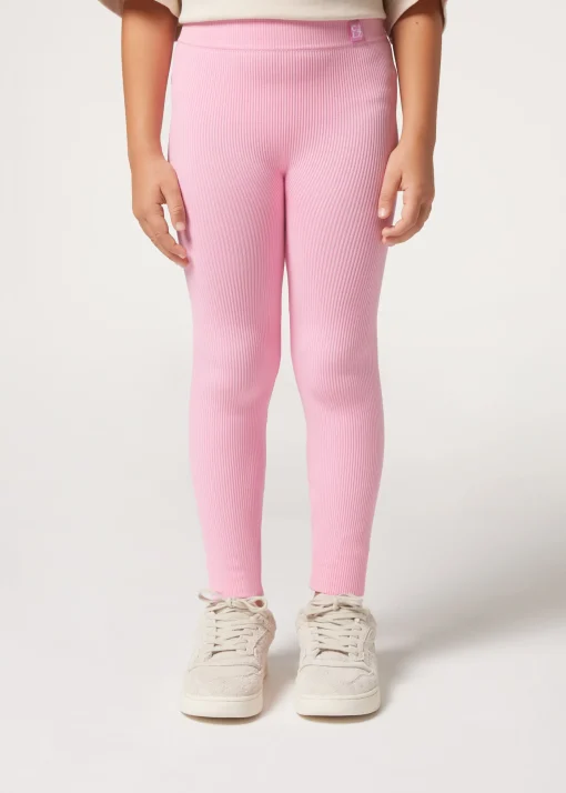 Leggings de Canalé sin Costuras de Niña
