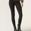 Leggings De Canalé Con Cashmere