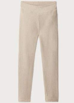 Leggings De Canalé Con Cashmere