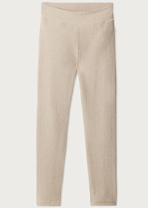 Leggings De Canalé Con Cashmere