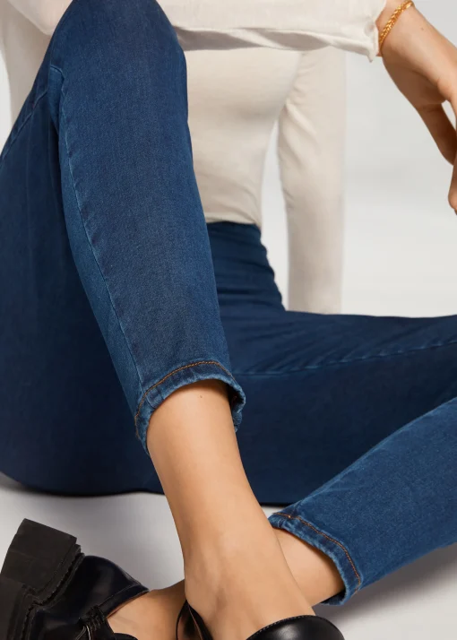 Leggings de Denim Skinny de Cintura Alta