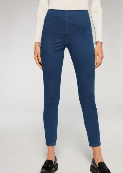 Leggings de Denim Skinny de Cintura Alta