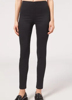 Leggings de Denim Skinny de Cintura Alta