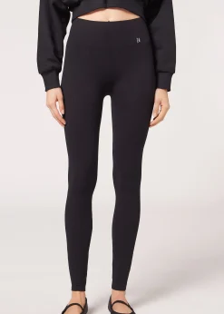 Leggings Deportivos Sin Costuras Con Canalé