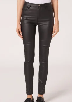 Leggings Skinny Efecto Encerado
