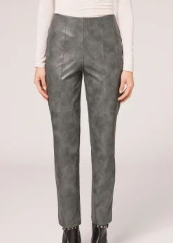 Leggings Térmicos Efecto Encerado Vintage