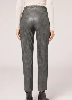 Leggings Térmicos Efecto Encerado Vintage