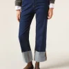 Pantalón Culotte Denim Vuelta Bajo