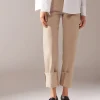 Pantalón Culotte Denim Vuelta Bajo