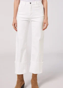 Pantalón Culotte Denim Vuelta Bajo