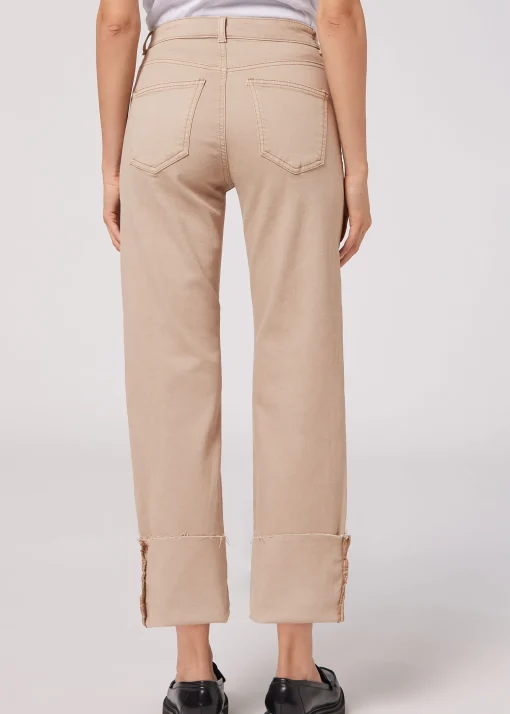 Pantalón Culotte Denim Vuelta Bajo