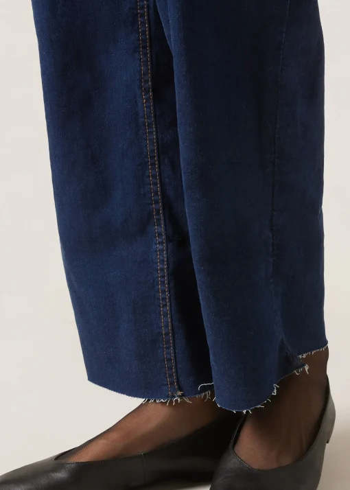 Pantalón Culotte Denim Vuelta Bajo