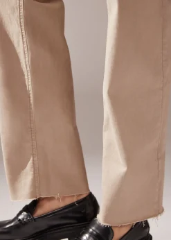 Pantalón Culotte Denim Vuelta Bajo