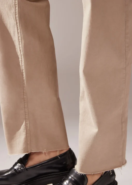 Pantalón Culotte Denim Vuelta Bajo