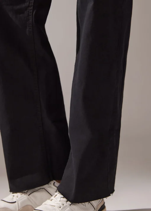 Pantalón Culotte Denim Vuelta Bajo