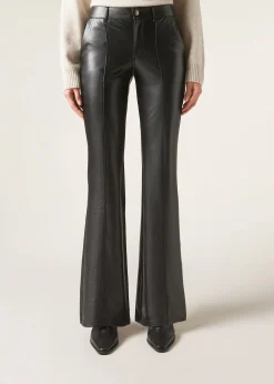 Pantalón Flare Efecto Piel