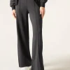 Pantalón Palazzo Deportivo Con Raya Vertical